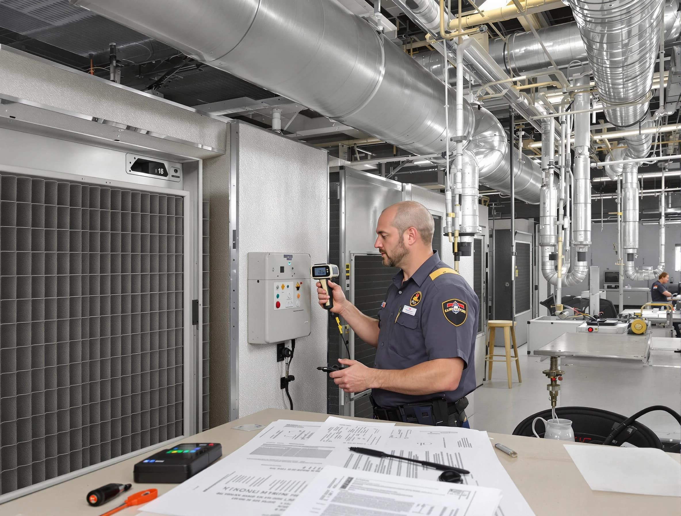 Professional filter system inspection by Clinton Air Duct Cleaning in Clinton