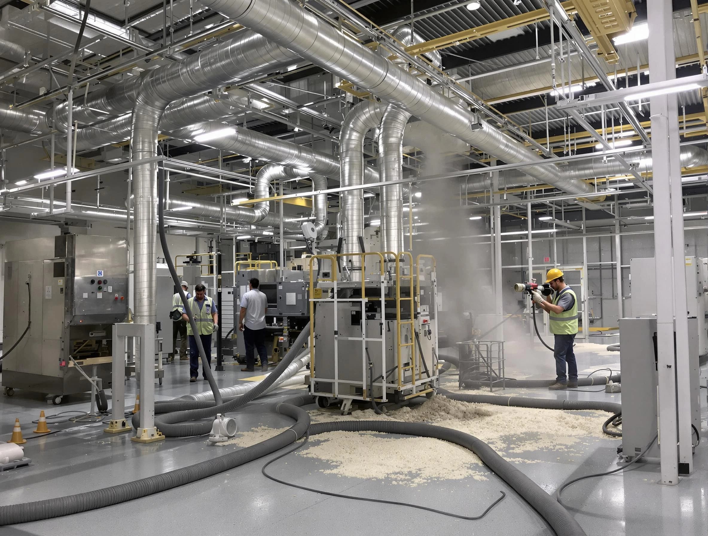 Heavy-duty industrial duct cleaning by Clinton Air Duct Cleaning in Clinton