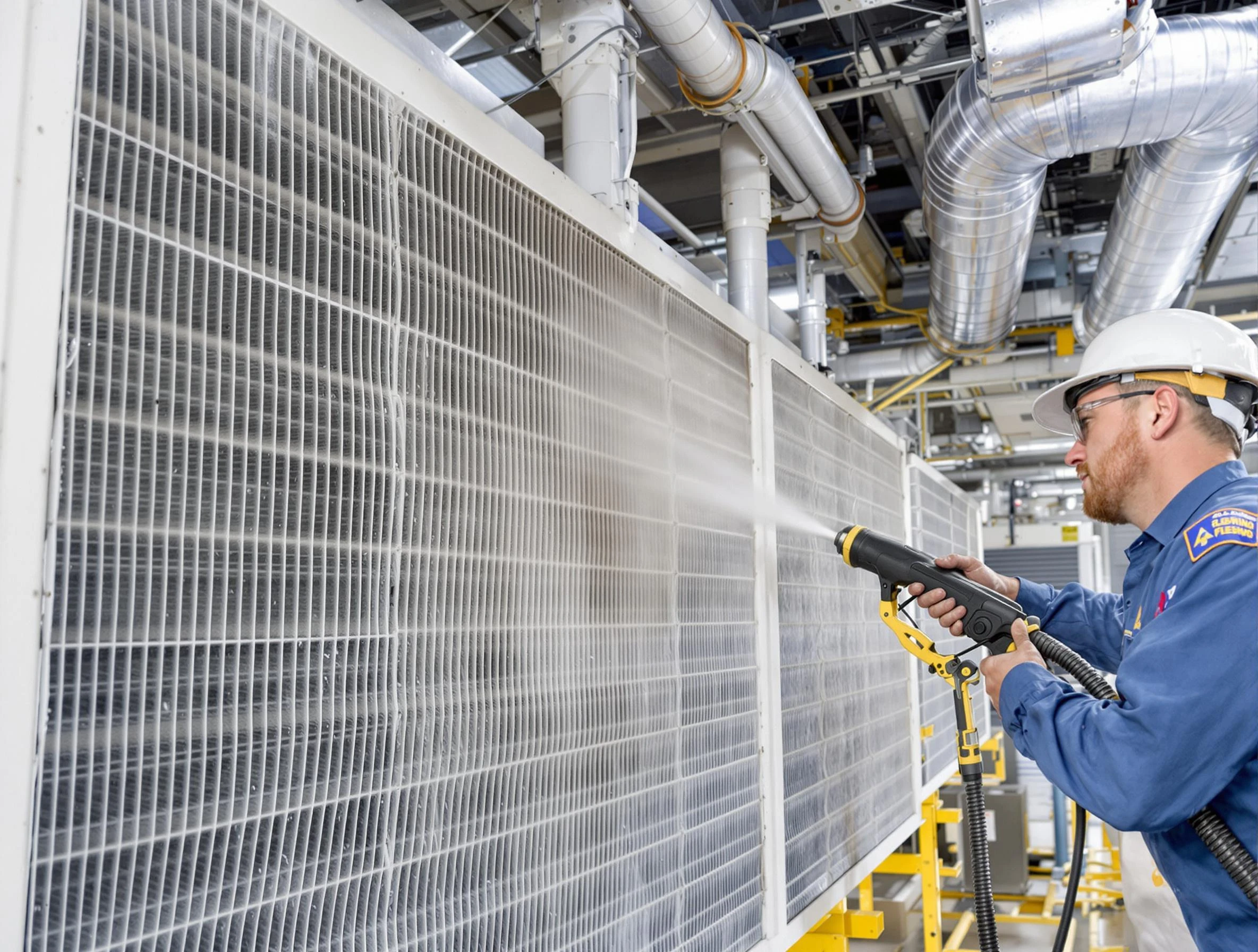 Professional commercial coil cleaning by Clinton Air Duct Cleaning in Clinton