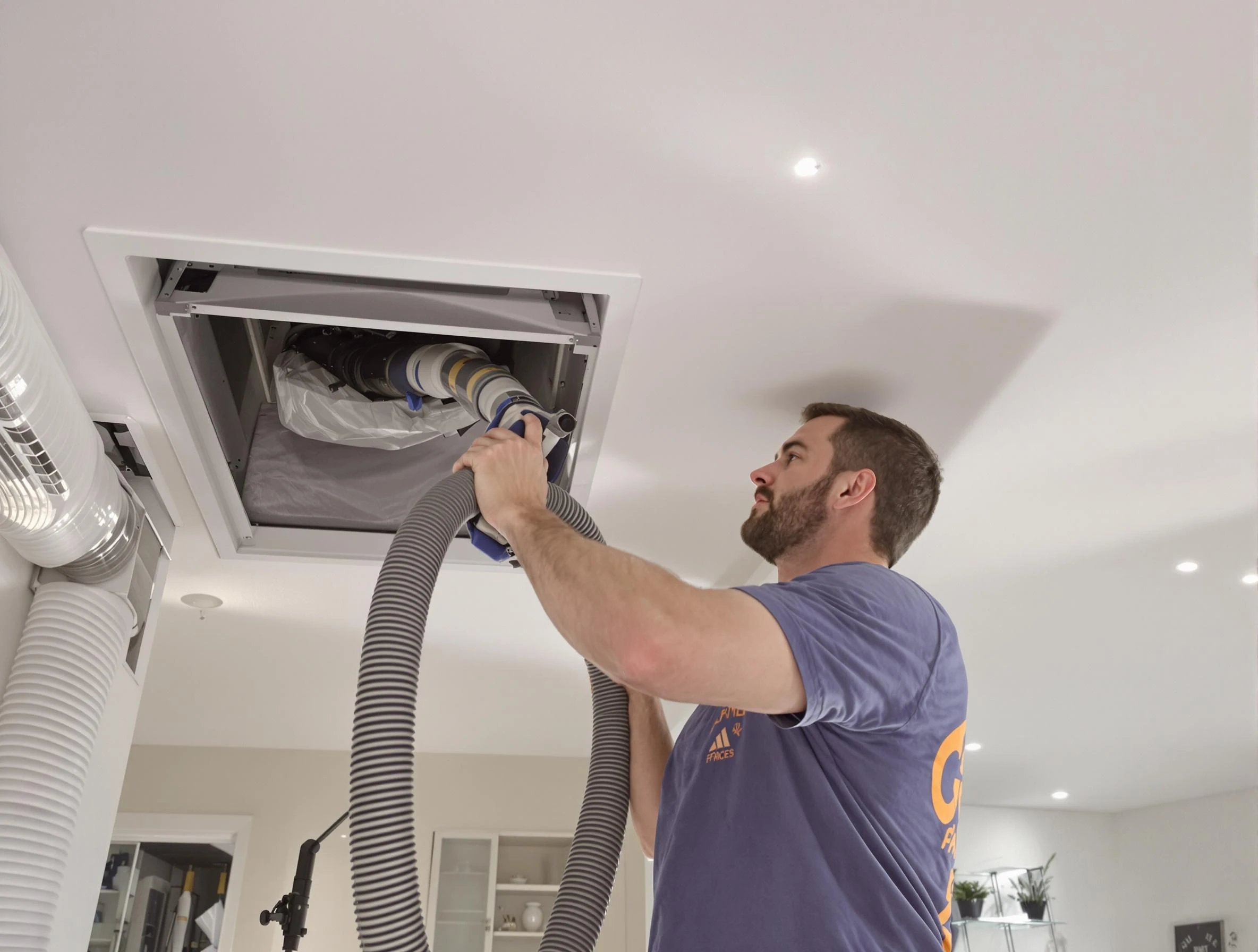 Precision indoor duct cleaning by Clinton Air Duct Cleaning in Clinton